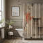 Rideau de douche historique Premium Brick-878368326