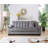 Cesella 83" Velvet Pillow Top Arm Convertible Sofa Bed with Storage-1449151196