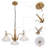 Gerrin 3-Light Chandelier with Elegant Flower-Shape Lampshades