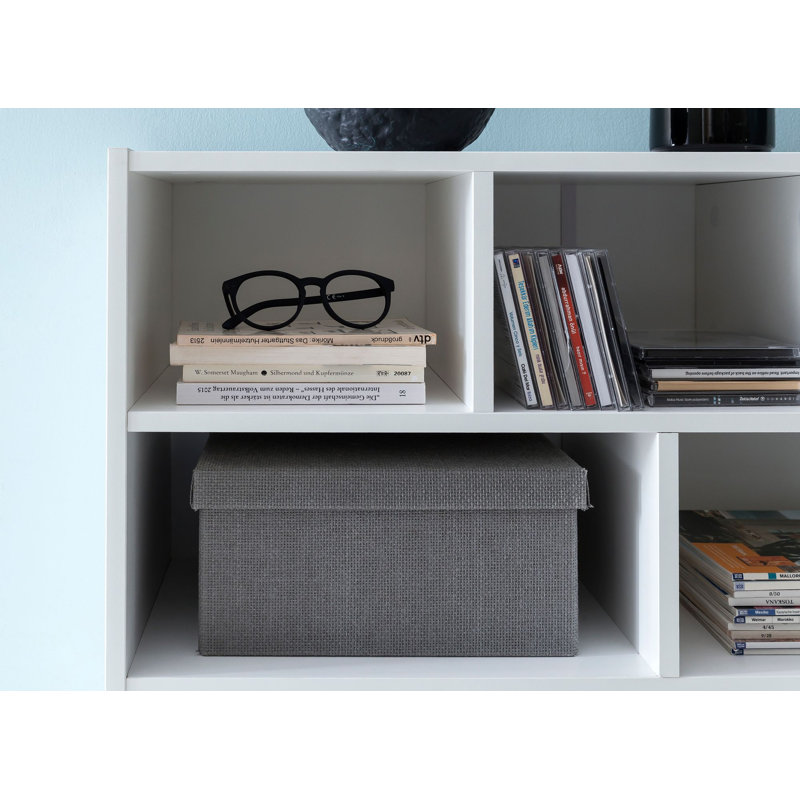 Cutler Bay 173.99cm H x 80cm W Standard Bookcase, White