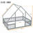 House-Shaped Floor Bed with Fence, Guardrails-834386819-834386831