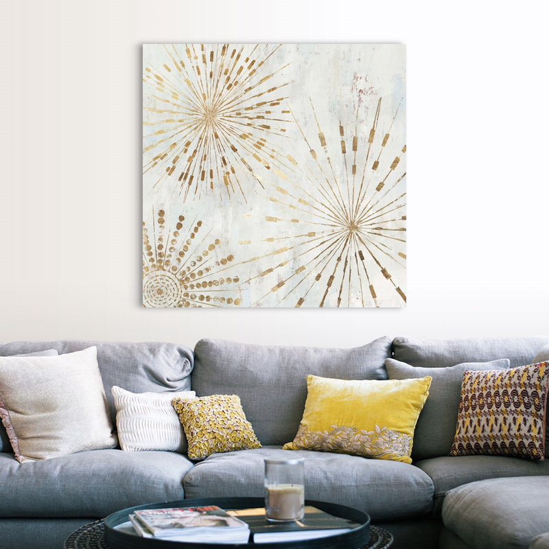 Golden Stars I par Tom Reeves - reproduction d'art sur toile, H 48 po x l 48 po x P 1,25 po, Toile tendue