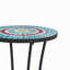 Table d'appoint de patio avec tablette