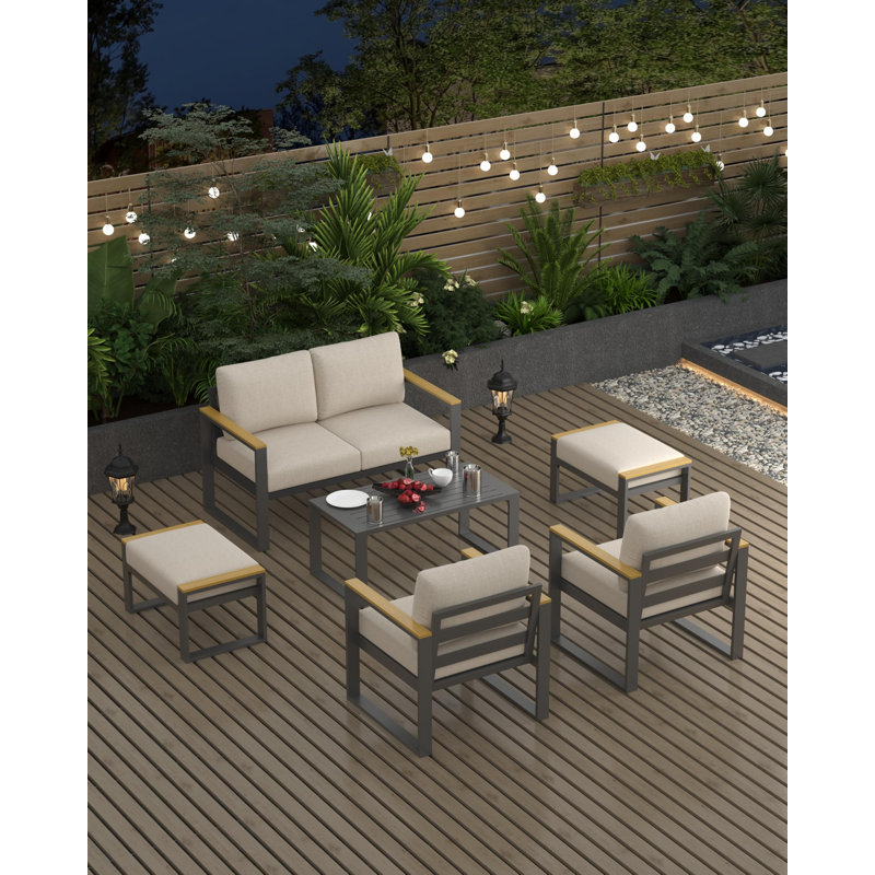 64cm Wide Patio Sofa, Beige