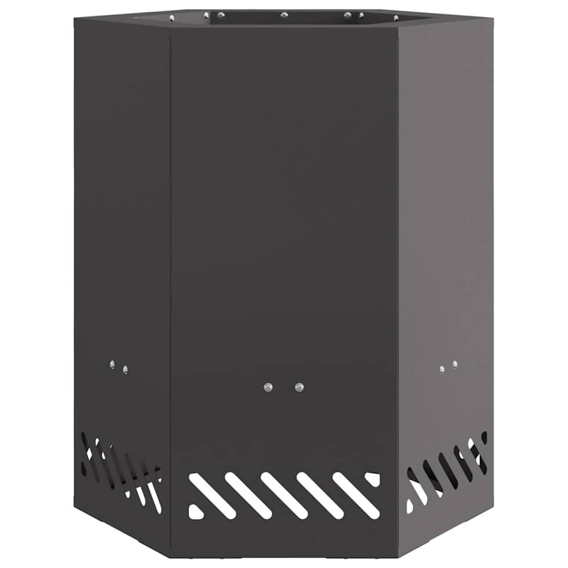 Modern Smokeless Fire Pit, 51cm H x 38cm W x 38cm D, Black