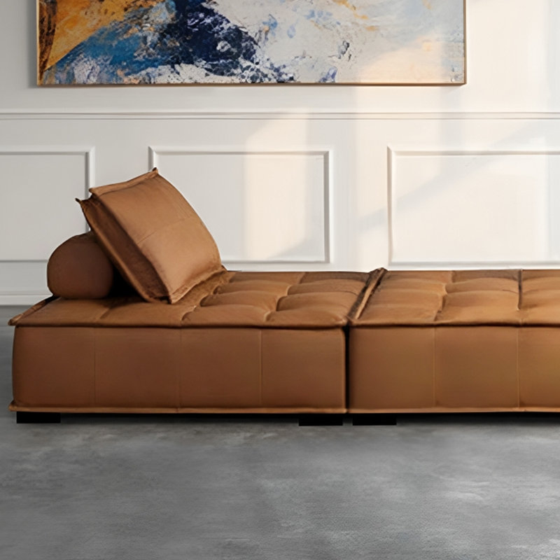 Méridiennes d'intérieur en cuir Living Room, Brun