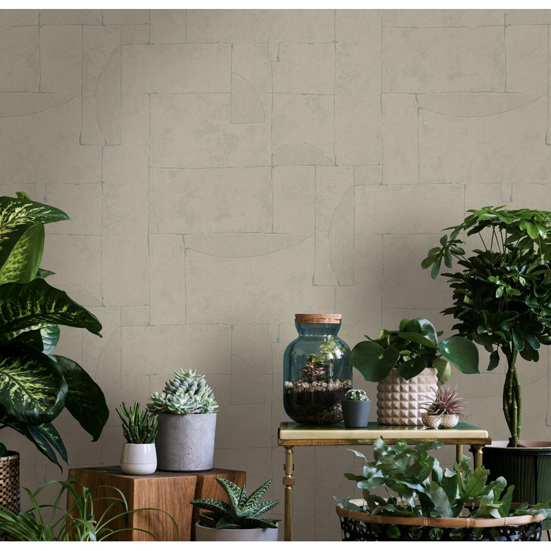 Galerie Terra Stone Effect Eco Clay Wallpaper, Beige