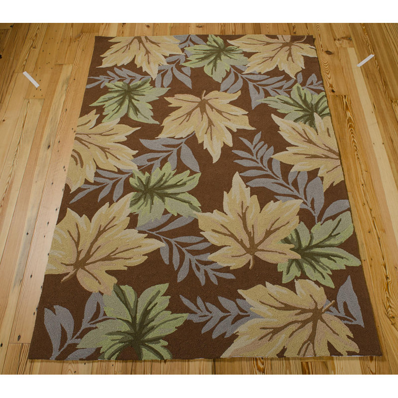 Ely Floral Indoor / Outdoor Rug, Rectangle 5' x 7'6"
