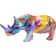 Deko Figur Colored Rhino 17cm