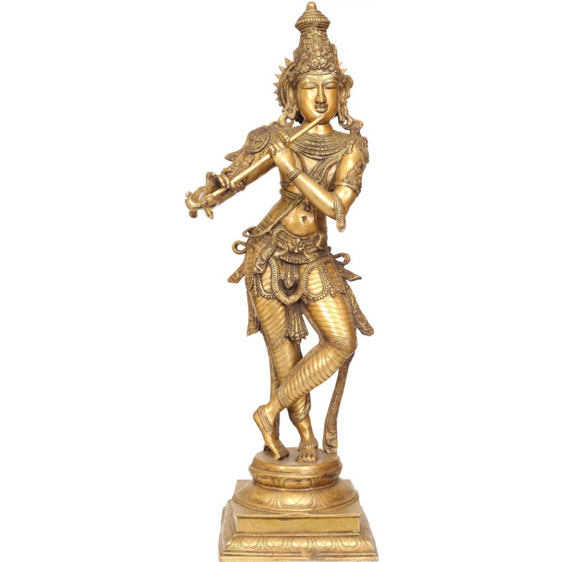 Lord Krishna jouant de la flûte