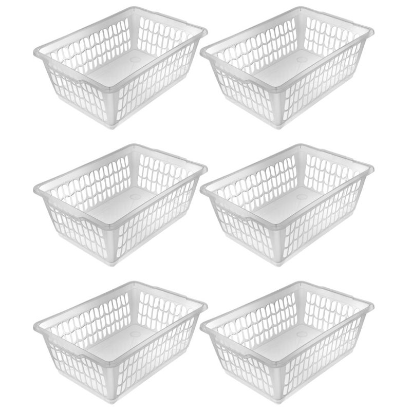 Ensemble de petits paniers en plastique, Transparent