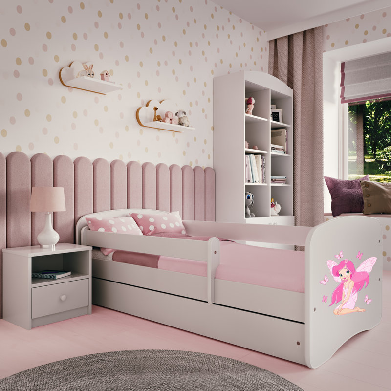 Cicero Standard Panel with Storage Included, European Toddler (80 x 160 cm), White