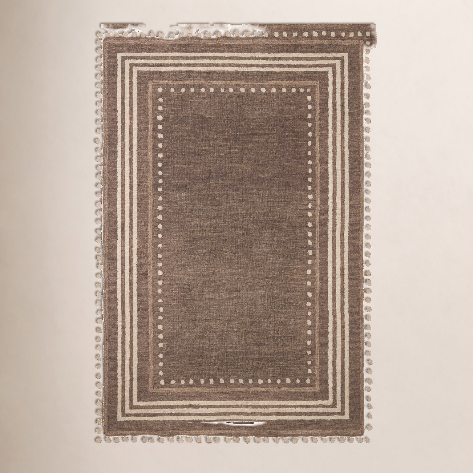 Alfie Bark / Natural Area Rug, Rectangle 2'3" x 3'9"