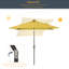 Parasol de marché extérieur carré 6,5 pi avec éclairage DEL Rosalynd Rosalynd-1119401790