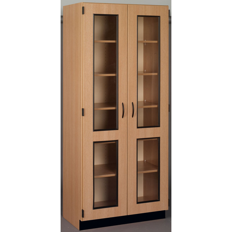 Armoire de classe à 6 compartiments Science, Chêne moyen