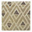 Tapis rectangulaire en lin noué à la main ivoire / brun / beige-88508410