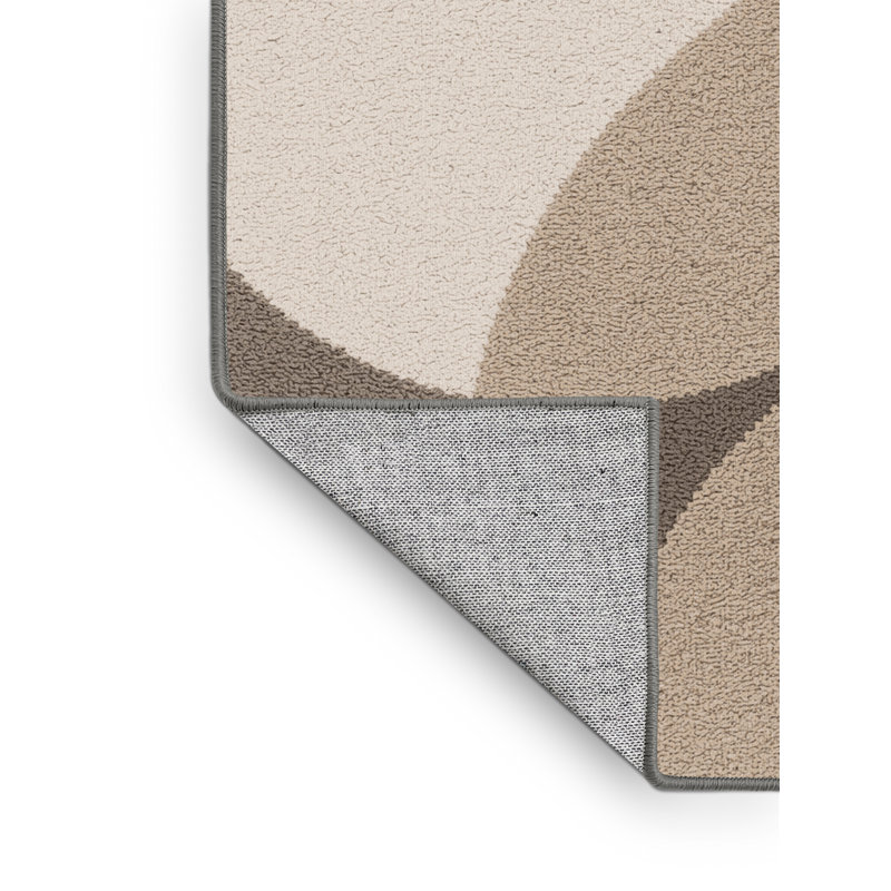 Tapis gris lavable à la machine de couleur unie minimaliste Pauleta, 7 x 9