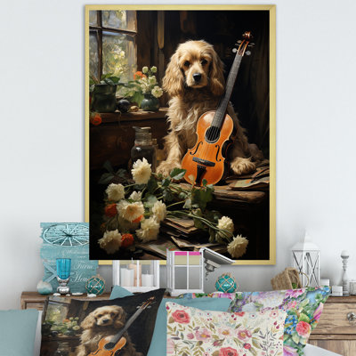 Cocker Spaniel Serenade sur toile