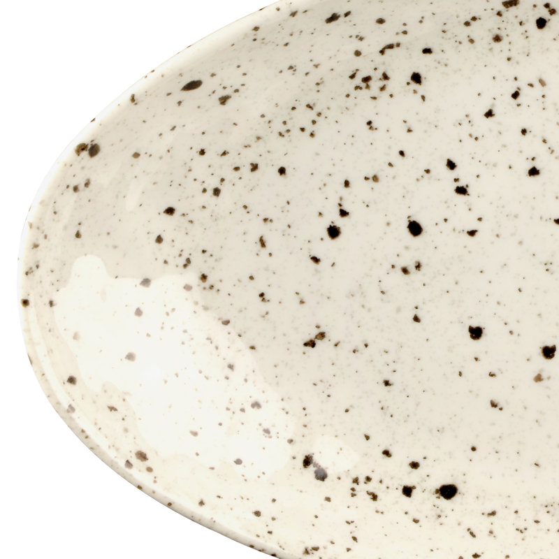 Assiette plate en mélamine 11,3 po ovale 21 oz. Macchiato