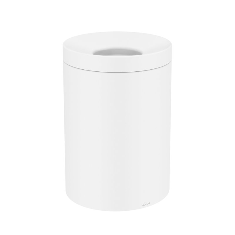 Universal Circular 1.32 Gallons Kitchen Trash Can, Matte White