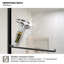 Linéaire 60 po X P 56 po Porte de baignoire coulissante encadrée en H et verre transparent noir mat-1753187598