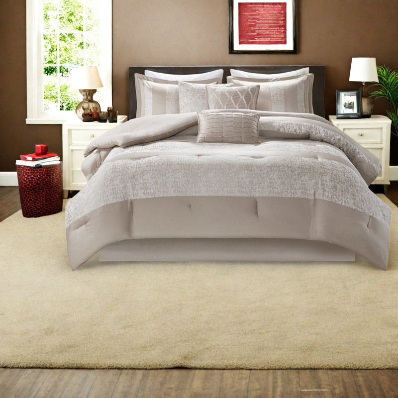 Luxury Bedding Sets, Polyester Cal King Chenille Jacquard For Home