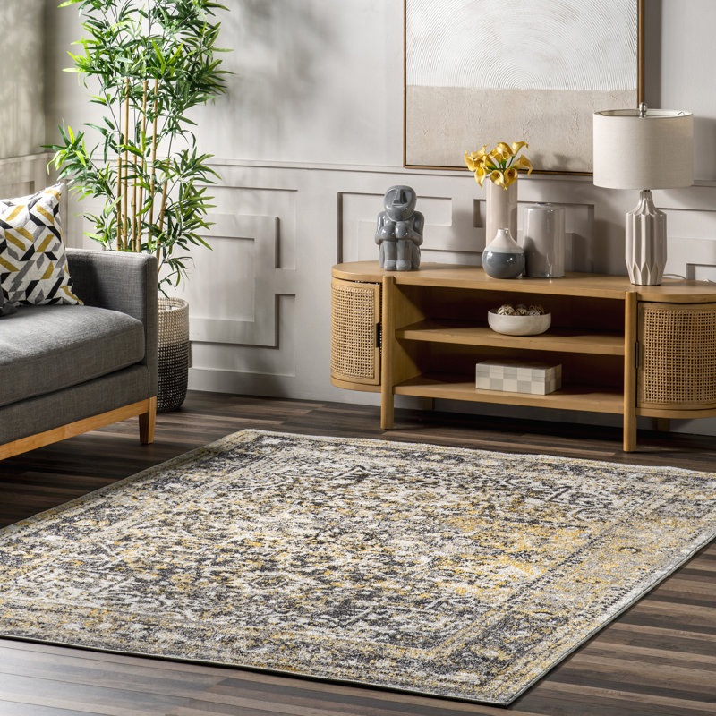 Dolezal Gold Area Rug, Square 8'