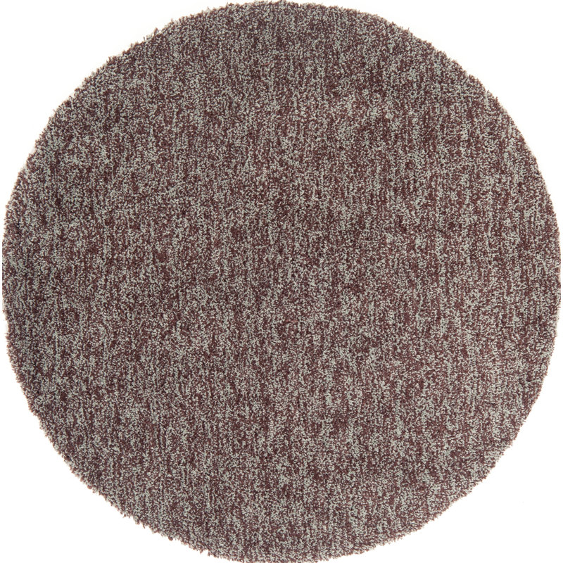 Tapis de zone chocolat touffeté fait main Hotchkiss, Rond 5 pi
