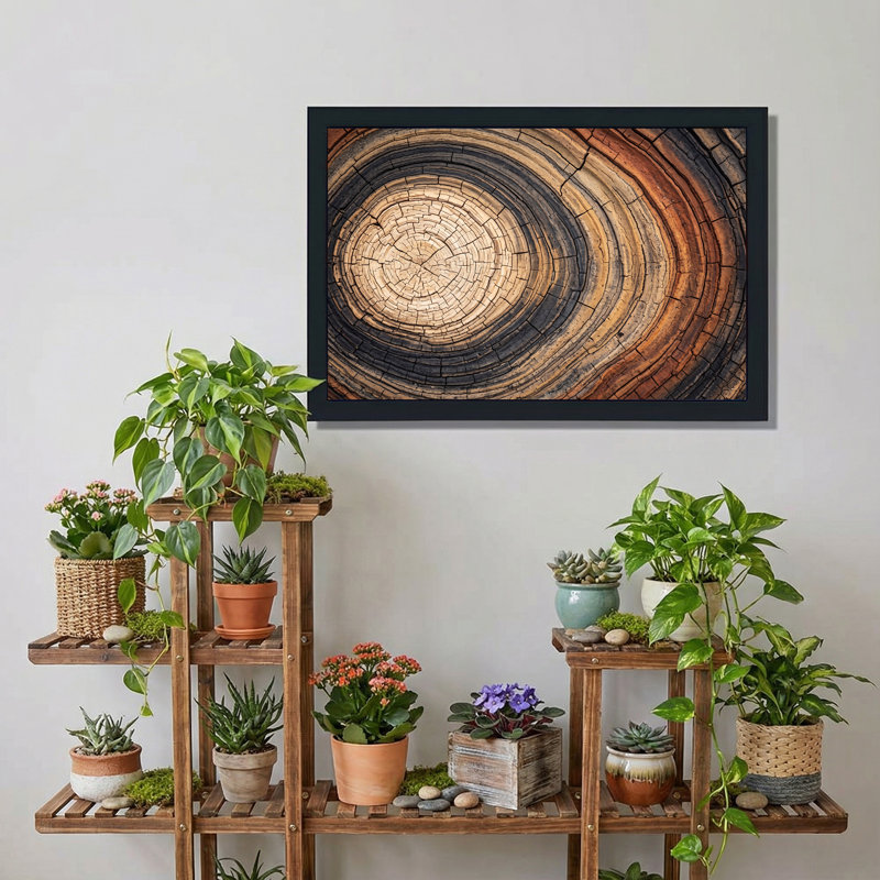 Art mural sur toile, "Cracked", 12"H x 18"W