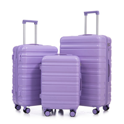 HIFINE TOURIST 20"/24"/28" 3 pcs/set in ABS Spinner Wheel Luggage, Carry on Suitcase, Matching Color, Combination Lock