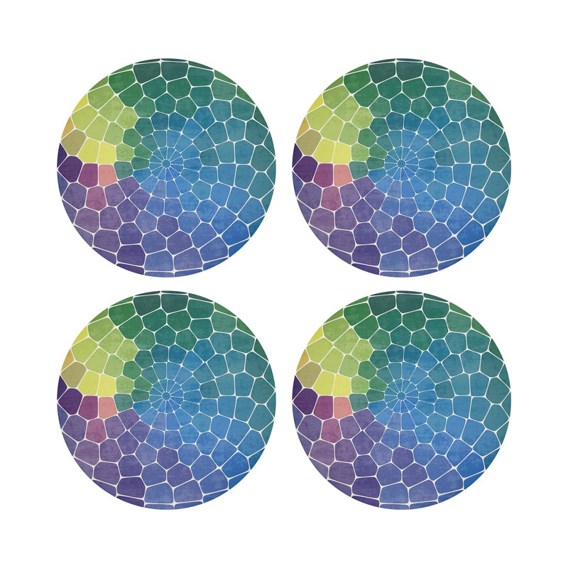 Napperon Mosaic, Mauve multicolore