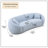 3 seater sofa Modern combination Half Moon casual teddy wool sofa curved sofa-102509426