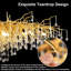 Lustre moderne en cristal 23,6 pouces avec cadre en branches d'or pour les salles à manger, les salons et les chambres-729482253-729482248-729482295