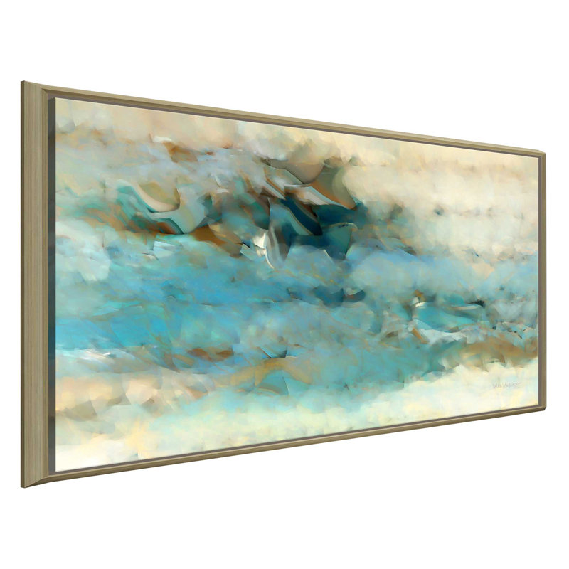 «Chassing After the Wind. Ecclesiaste 1/14 ', impression, H 27,5 po x l 43,5 po x P 2 po, Cadre flottant champagne