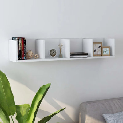 7.1cm H Wall Mounted Media Storage