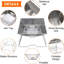 Wekli 31cm W Portable Charcoal Grill
