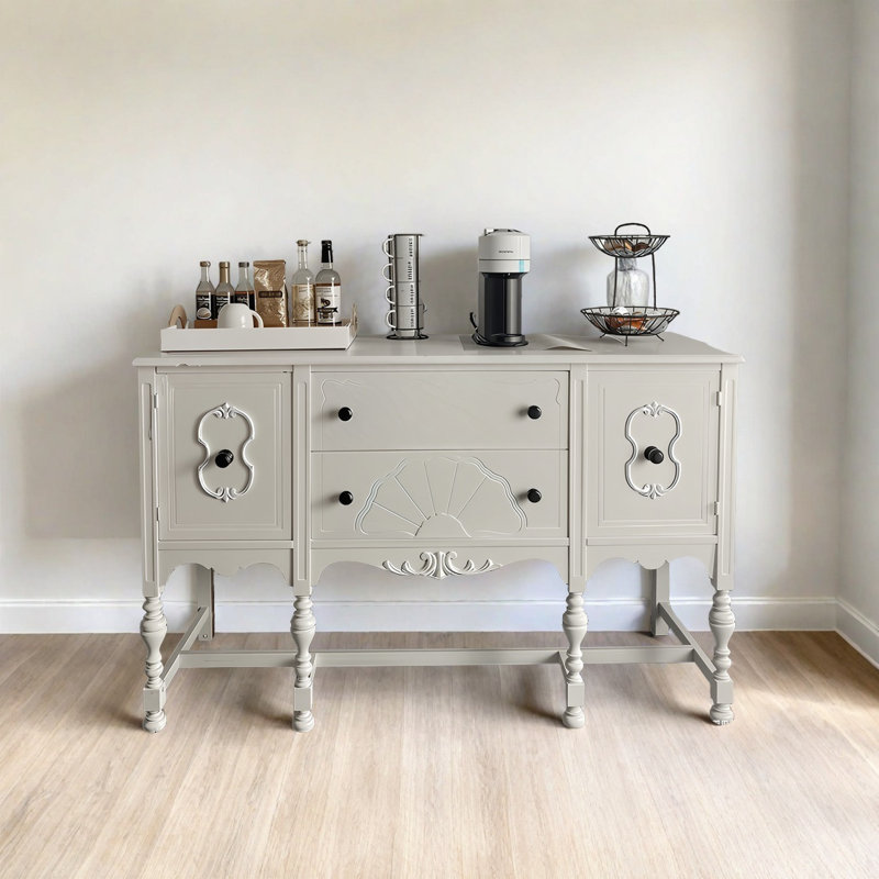 Console champêtre rétro, H 37,4 po x l 59,06 po x P 17,72 po