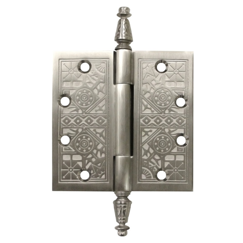 Charnières carrées en laiton non laqué Deltana DSBP45U3-UNL 4-1 / 2 "x 4-1 / 2", Laiton non laqué