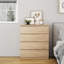 Modern Handle-Free 4-Drawer Storage Chest for Clutter-Free Living-848706316
