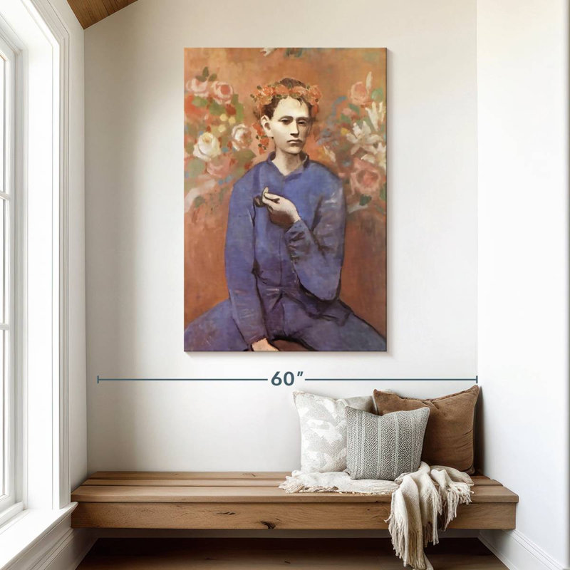 Leisha Boy With A Pipe, 48" H x 32" W