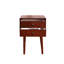 Table de chevet Mid-Century moderne en noyer efficace pour la chambre à coucher ou le salon
