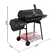 Royal Gourmet 30" Barrel Charcoal Grill with Smoker, Side Table and Cover