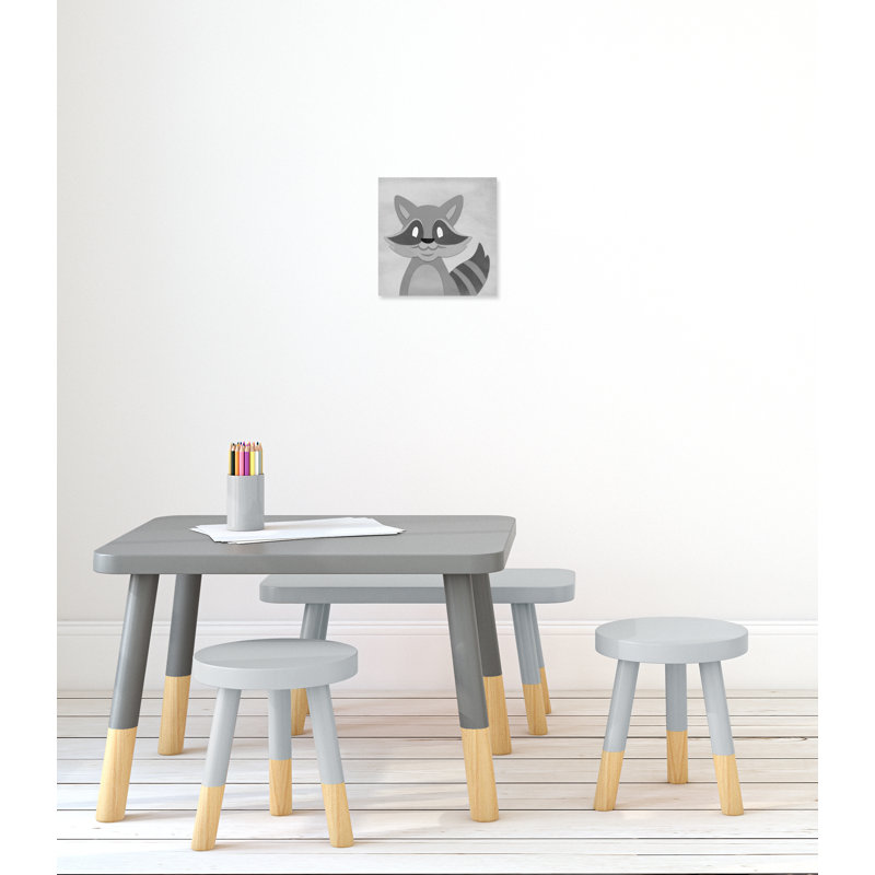 Impression sur papier Cheery Racoon, H 12 po x l 12 po x P 1,5 po, Canevas