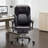 Ergonomic Office Chair with Heat & Massage, Adjustable Height, Reclining & Retractable Footrest, 6-Point Massage & Lumbar Heating