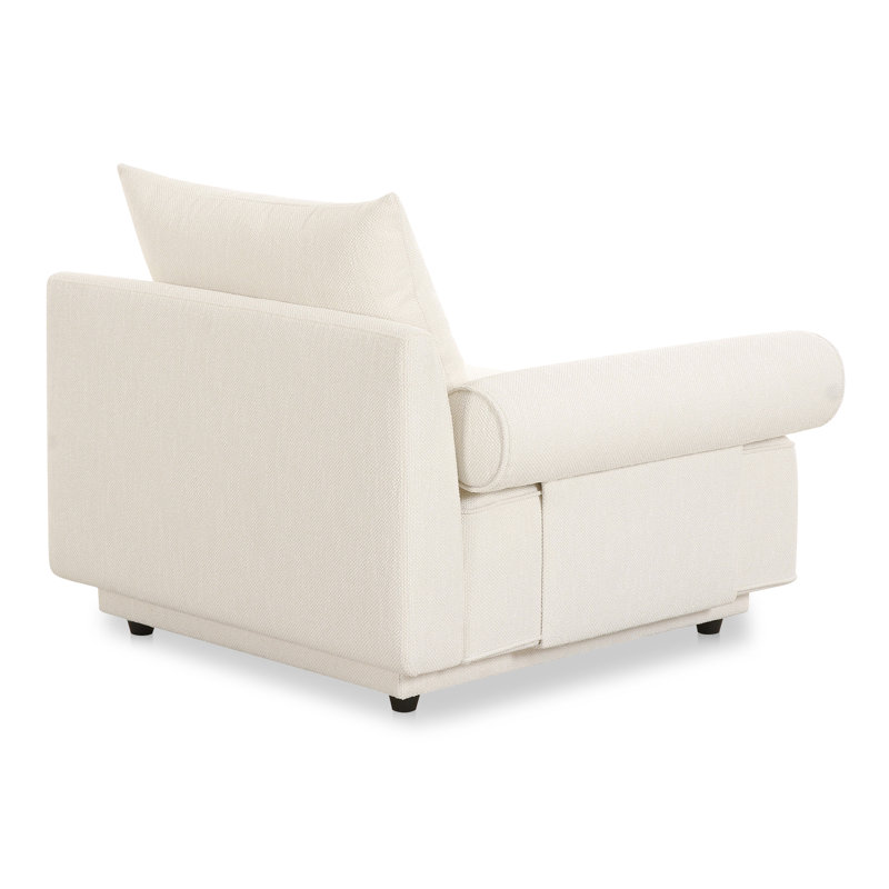 Fauteuil de chambre Catalya, Boucle blanche Novax, Oui, H 30 po x l 41,25 po x P 37,75 po