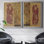 Vinatage Santa I - ensemble de 2 peintures