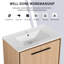 Meuble-lavabo simple 30 po avec plateau en céramique Anmer-1860623484