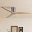 52 Inch American Mordern Cozy Vibrant Natural Style Solid Wood Low Profile Flush Ceiling Fan Without Light-1862858891-1862858999
