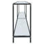 Hannmeike Glass Top Console Table-443084619-443084628