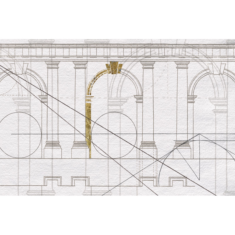 Doric Arcade by Wild Apple Portfolio - Wrapped Canvas Print, 61cm H x 91cm W